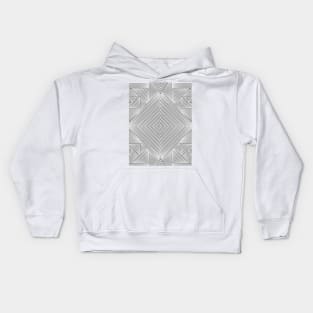 Line Art Minimalist Geometric Pattern Kids Hoodie